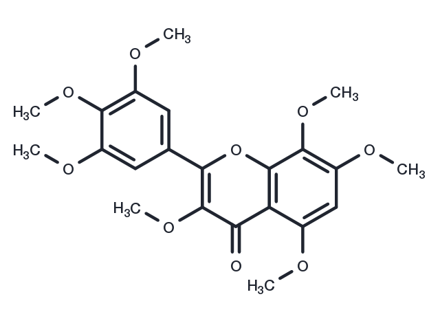3,5,7,8,3',4',5'-Heptamethoxyflavone Chemical Structure