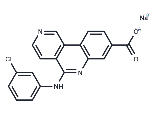 TargetMol Chemical Structure Silmitasertib sodium salt