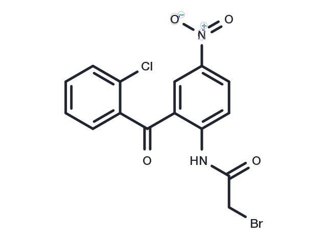 2-Bromo-N-(2-(2-chlorobenzoyl)-4-nitrophenyl)acetamide Chemical Structure