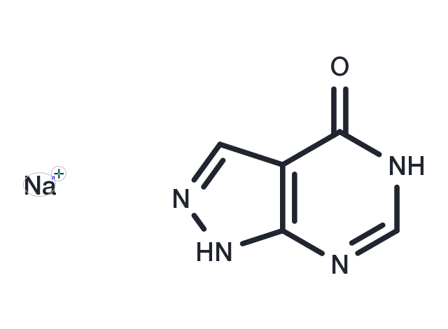 Allopurinol Sodium Chemical Structure