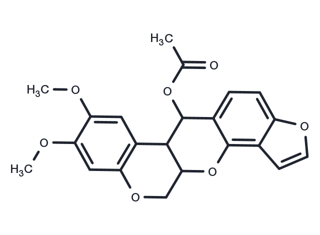 TargetMol Chemical Structure 12-Deoxo-12α-acetoxyelliptone