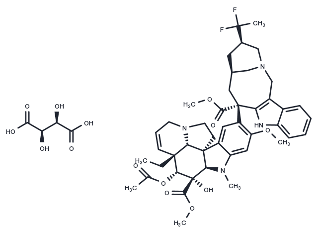 TargetMol Chemical Structure Vinflunine Tartrate