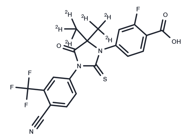 Enzalutamide carboxylic acid D6 Chemical Structure