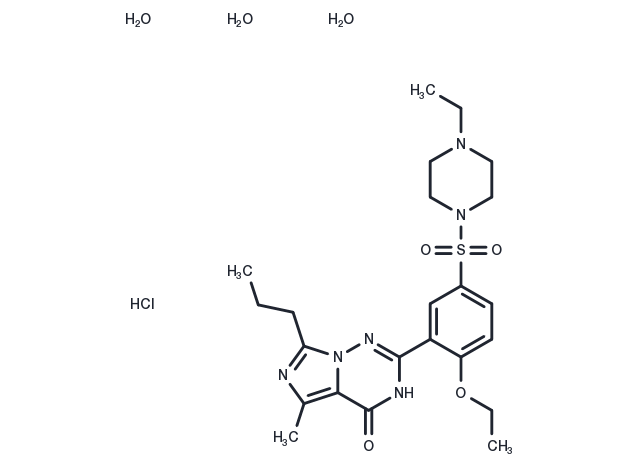 TargetMol Chemical Structure Vardenafil hydrochloride trihydrate