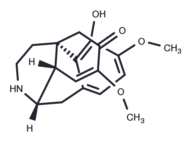 TargetMol Chemical Structure (9α,13α,14α)-4-Hydroxy-3,7-dimethoxy-7,8-didehydromorphinan-6-one