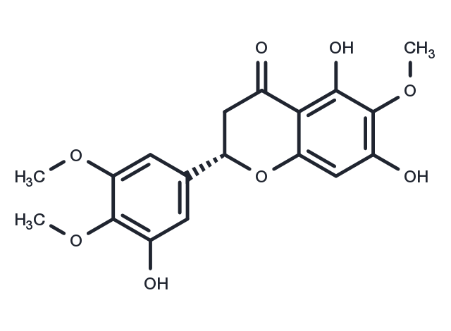 TargetMol Chemical Structure 5,7,3'-Trihydroxy-6,4',5'-trimethoxyflavanone