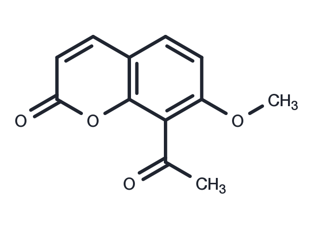 8-Acetyl-7-methoxycoumarin Chemical Structure