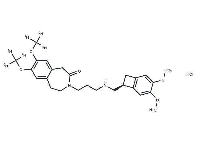 N-Demethyl Ivabradine D6 Hydrochloride Chemical Structure