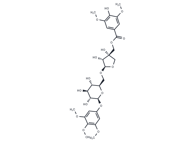 TargetMol Chemical Structure 5''-O-Syringoylkelampayoside A