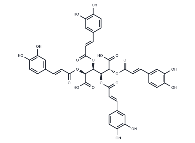 TargetMol Chemical Structure 2,3,4,5-Tetracaffeoyl-D-Glucaric acid