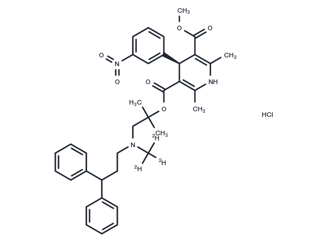 (S)-Lercanidipine D3 hydrochloride Chemical Structure