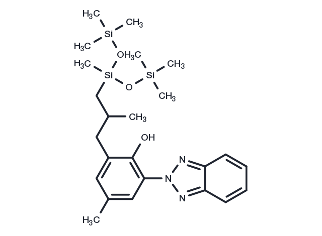 Drometrizole Trisiloxane Chemical Structure