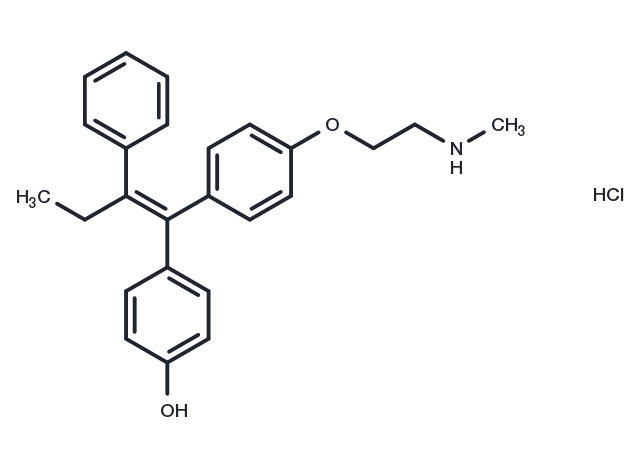 Endoxifen Z-isomer hydrochloride Chemical Structure