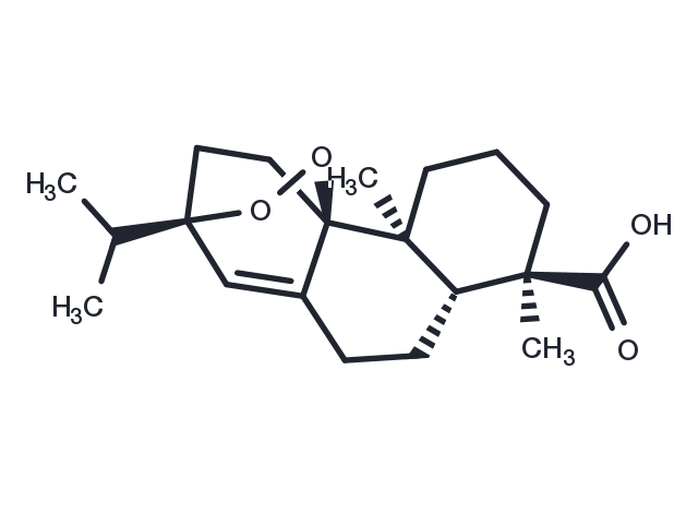 9alpha,13alpha-Epidioxyabiet-8(14)-en-18-oic acid Chemical Structure
