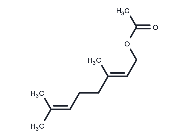 Geranyl acetate Chemical Structure