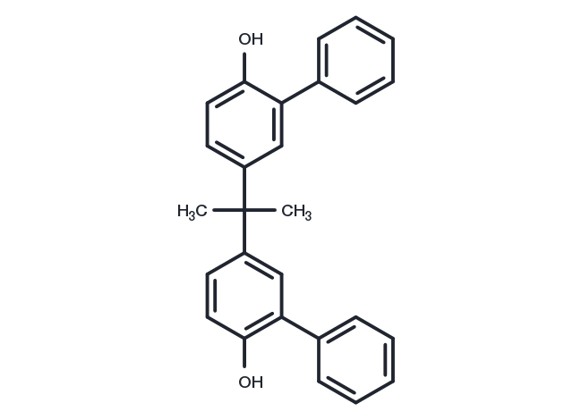 2,2-BIS(2-HYDROXY-5-BIPHENYLYL)PROPANE Chemical Structure
