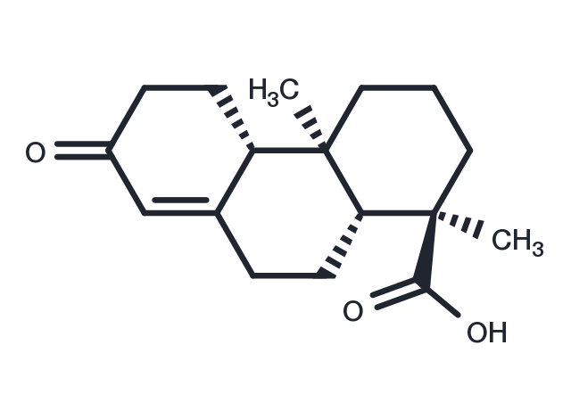TargetMol Chemical Structure 13-Oxopodocarp-8(14)-en-18-oic acid