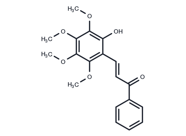TargetMol Chemical Structure 2-Hydroxy-3,4,5,6-tetramethoxychalcone