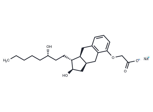 Treprostinil Sodium Chemical Structure