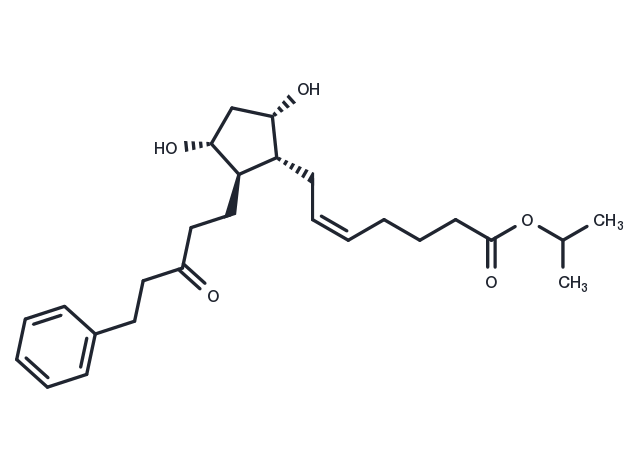 15-keto Latanoprost Chemical Structure