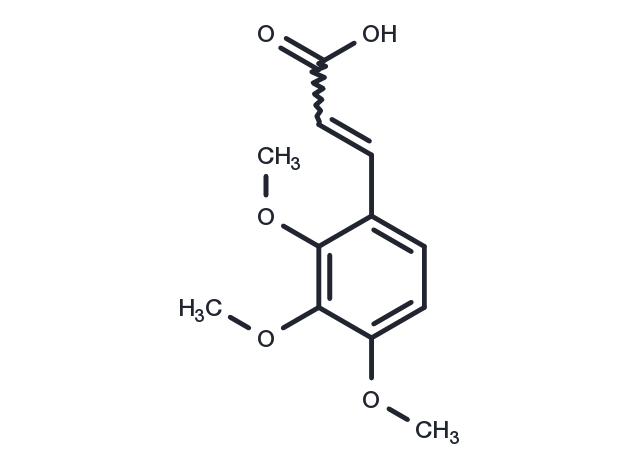 trans-2,3,4-Trimethoxycinnamic acid Chemical Structure