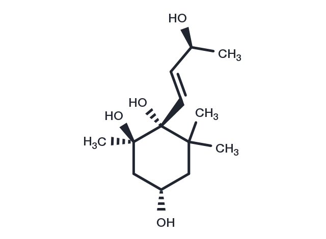 Megastigm-7-ene-3,5,6,9-tetraol Chemical Structure