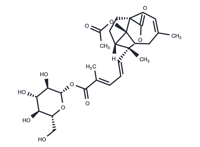 Pseudolaric acid A-O-β-D-glucopyranoside Chemical Structure