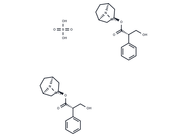 L-Hyoscyamine sulfate Chemical Structure