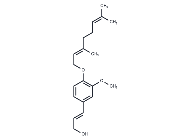 O-Geranylconiferyl alcohol Chemical Structure