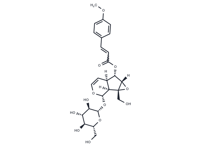 6-O-p-Methoxycinnamoylcatalpol Chemical Structure