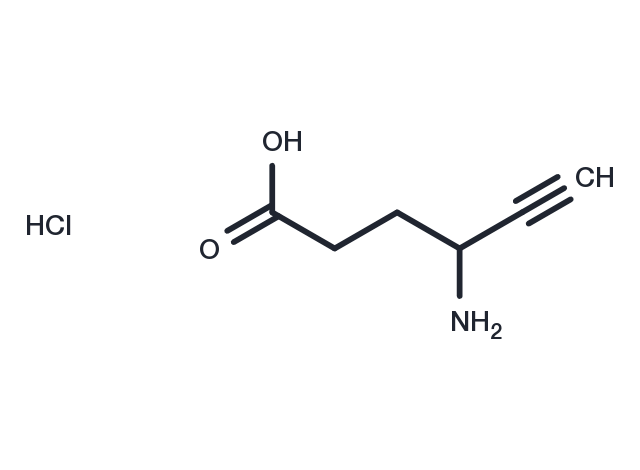 γ-Acetylenic GABA hydrochloride Chemical Structure