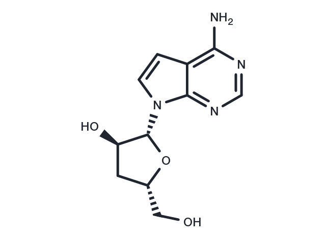 3’-Deoxytubercidin Chemical Structure