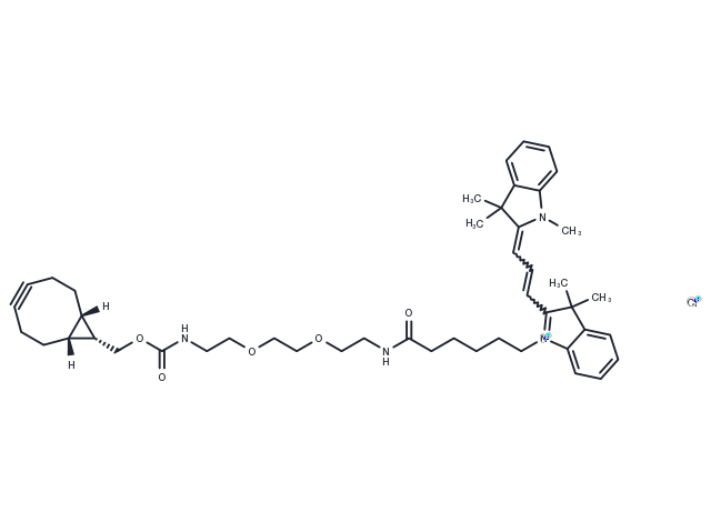 Cy3-PEG2-endo-BCN Chemical Structure