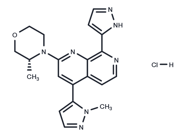 TargetMol Chemical Structure Elimusertib hydrochloride(1876467-74-1 free base)