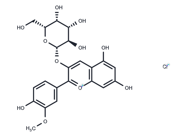 TargetMol Chemical Structure Peonidin-3-O-galactoside chloride