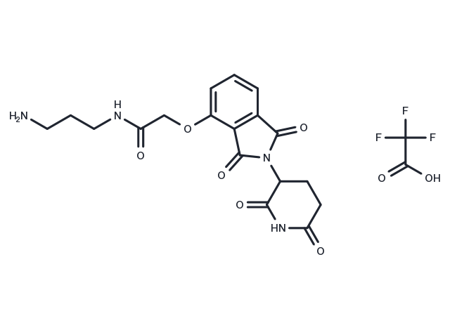 TargetMol Chemical Structure Thalidomide-O-amido-C3-NH2 TFA