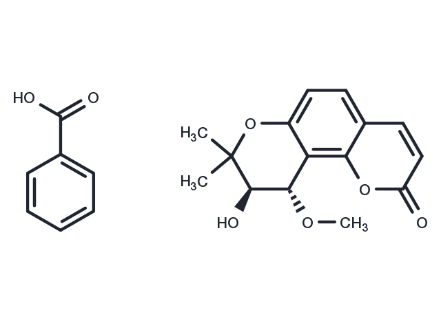 trans-3'-O-Benzoyl-4'-O-methylkhellactone Chemical Structure