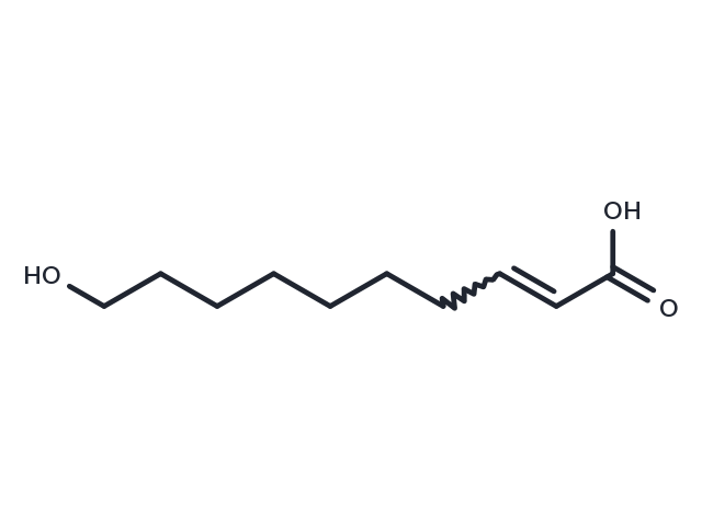 (E/Z)-10-Hydroxy-2-decenoic acid Chemical Structure