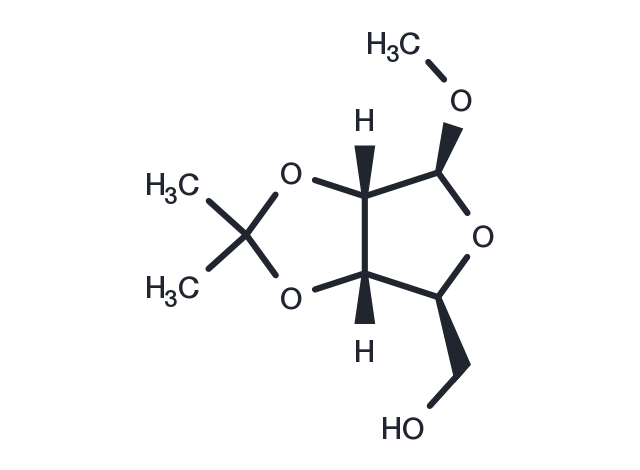 Methyl 2,3-O-Isopropylidene-β-L-ribofuranoside Chemical Structure