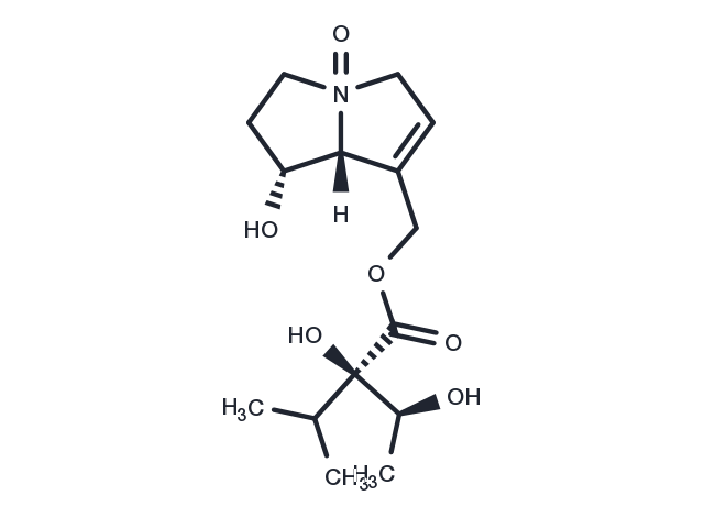 Indicine N-oxide Chemical Structure