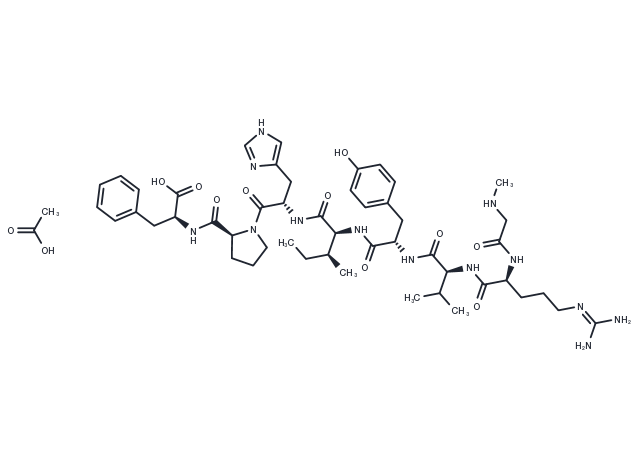 TargetMol Chemical Structure (Sar¹)-Angiotensin II acetate