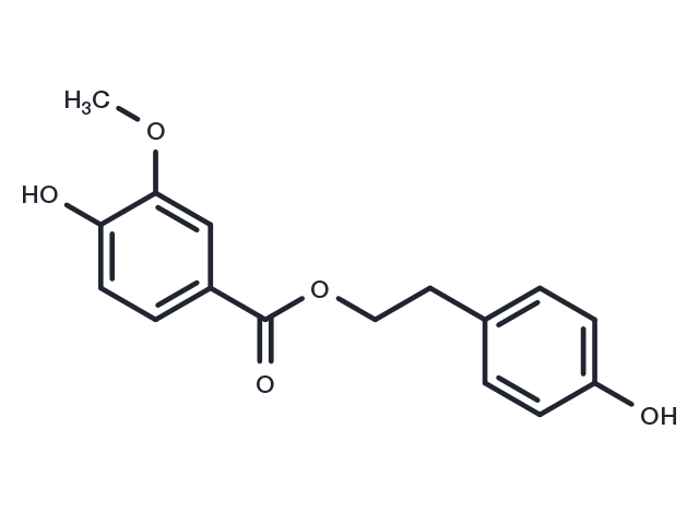 p-Hydroxyphenethyl vanillate Chemical Structure