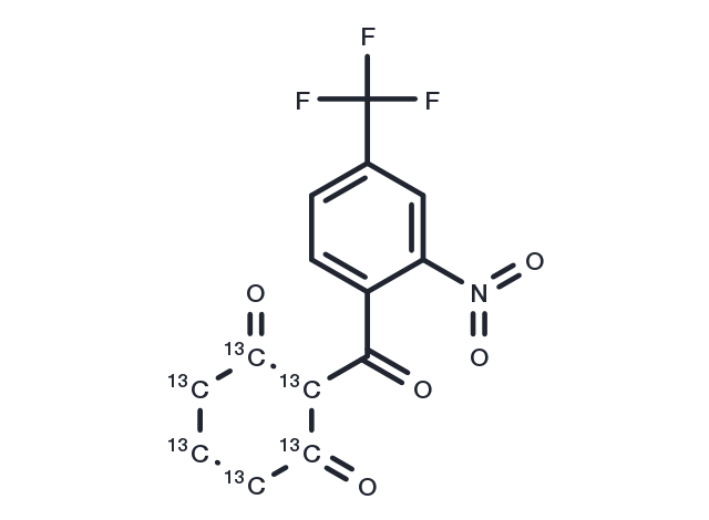 Nitisinone-13C6 Chemical Structure