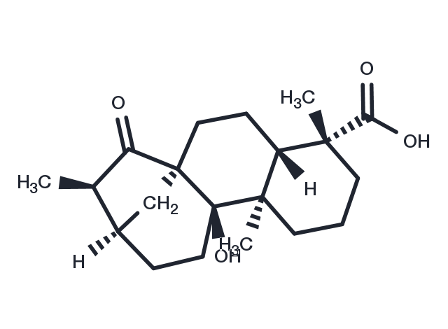 ent-9-Hydroxy-15-oxokauran-19-oic acid Chemical Structure