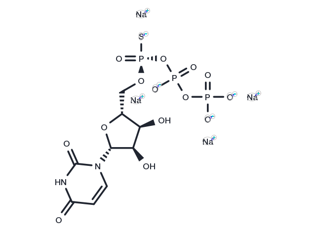 Rp-Uridine-5'-O-(1-thiotriphosphate) sodium Chemical Structure
