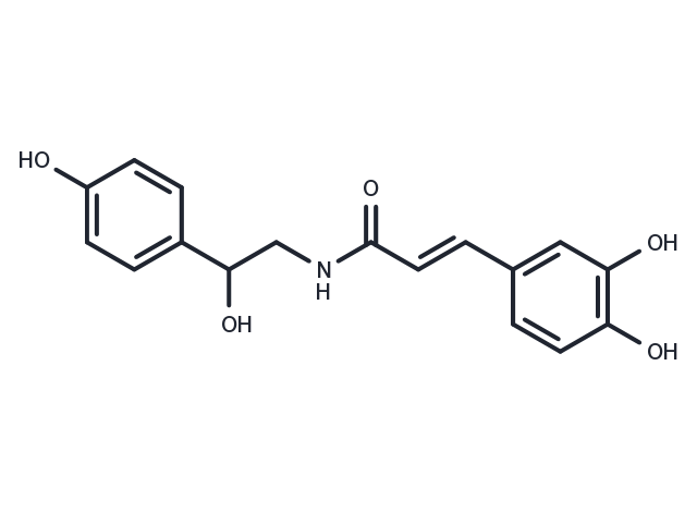 N-trans-caffeoyloctopamine Chemical Structure