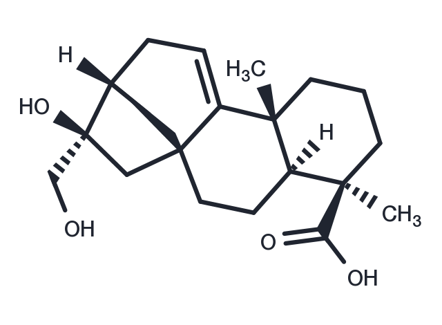 ent-16beta,17-dihydroxy-9(11)-kauren-19-oic acid Chemical Structure