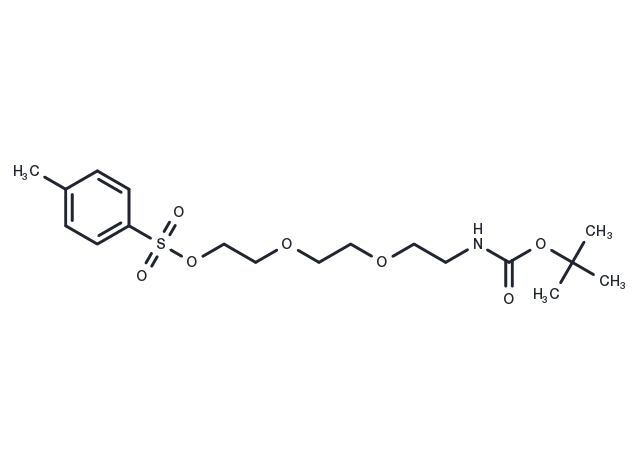 Tos-PEG3-NH-Boc Chemical Structure