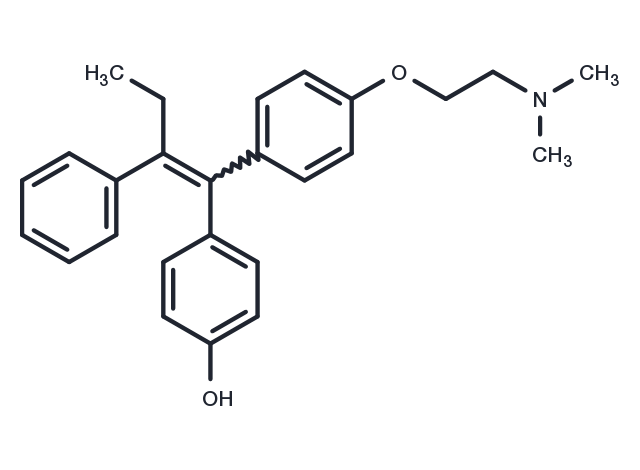 (E/Z)-4-Hydroxytamoxifen Chemical Structure