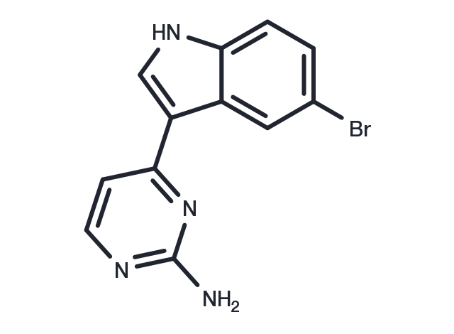 2-Pyrimidinamine, 4-(5-bromo-1H-indol-3-yl)- Chemical Structure